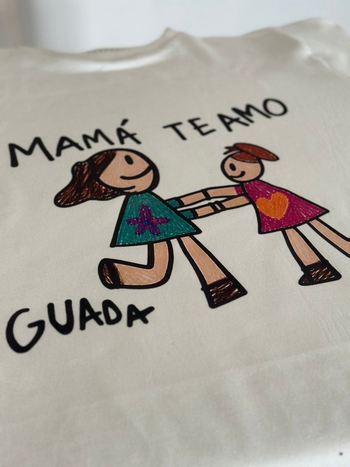 Remera sublimada con dibujo infantil personalizado